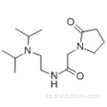 1-pyrrolidinacetamid, N- [2- [bis (l-metyletyl) amino] etyl] -2-oxo-CAS 68497-62-1